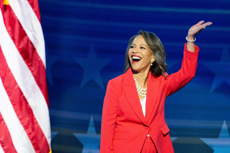 WASHINGTON - AUGUST 21: Rep. Lisa Blunt Rochester, D-Del., speaks during the third day of the 2024 Democratic National Convention held in Chicago on Wednesday, August 21, 2024. 