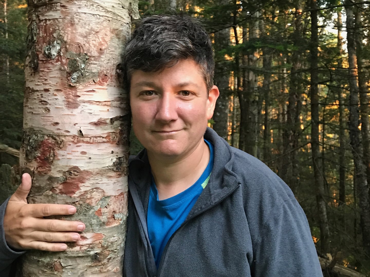 Certified forest therapy guide Tam Willey of Toadstool Walks last summer.